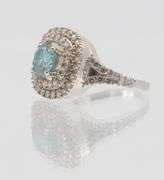 Dazzling 2.75 Ct Emerald Green Fire Moissanite Ring