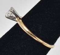 Elegant 18K Yellow Gold Approx. 0.62CTW Solitaire Diamond Ring