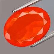 Vivid! 3.77ct top red orange Mexican Fire Opal!