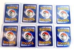 8 Pokémon 1999 1st Edition Trade Cards