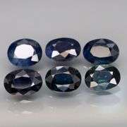 Heavy collection of 7x5mm Sapphires weighing 6.72 carats!