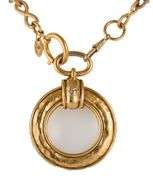 Chanel Twisted Link Loupe Magnifying Glass Pendant Necklace