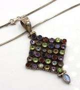 Vintage 925 sterling silver group lot of 4 necklaces