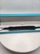 New! +10 ctw all natural emeralds and 4.38 ct diamond weaved on fabric bracelet