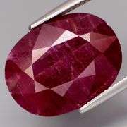 UNHEATED! Huge 27.77ct violet red Winza Ruby