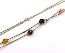 Group lot of 5 Vintage 925 sterling silver necklaces