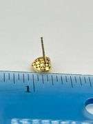 14KT Yellow Gold Puffy Heart earrings Studs