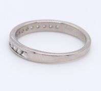 14kt White gold channel set diamond band