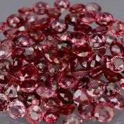 Untreated! Rare color! 3.96ct Imperial red Sapphire set!!!