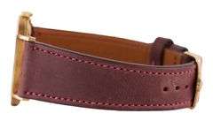 Rolex Cellini, 32mm, Aftermarket Burgundy Calfskin Bracelet, 18K Yellow Gold Watch