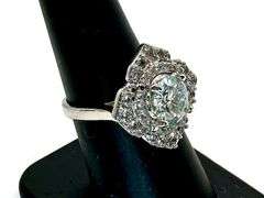 Sparkling 2.75 Ct White Ice Blue Simulated Diamond Ring