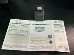 CERTIFIED BRAND NEW 14K WHITE GOLD DIAMOND BAND / RING