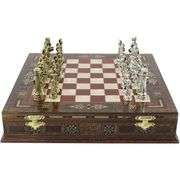 Luxury Chess Set Handcrafted with Cast-Iron Pieces
