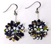 Japanese Washi Paper Sterling Earrings