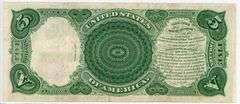 Super nice nearly brand new 1907 Large Size $5 Woodcutter Note
