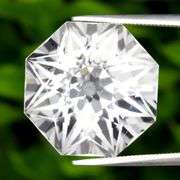 Superb 20.49ct AAA grade diamond white Quartz