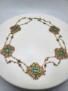 Russian Antique Very Ornate Vintage 18KT Yellow Gold Necklace