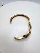 Handcrafted 18kt Gold Bangle with 8ctw of Pave & Baguette Diamonds – 37.7g of Solid Gold, 2.5” Diame