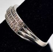 Marvelous 10K White Gold Approx. 1.30CTW Diamond Band Ring