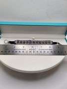 New! +10 ctw all natural iolite and diamond  weaved on fabric bracelet