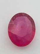 CERTIFIED NATURAL RUBY 3.27 CARAT OVAL SHAPE.
