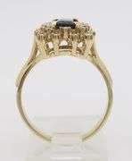 Blue Sapphire & Diamond Cocktail Ring