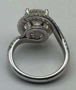 14K White Gold Designer 4.79 Ct Diamond Engagement Ring