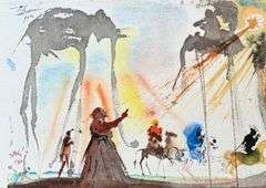 Highly Collectible and Rare Salvador Dali Original Lithograph from the 'Biblia Sacra' Suite