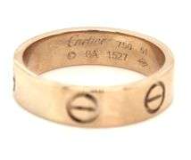 14kt White gold love band