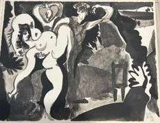 Pablo Picasso Toro "Bullfighter" Lithograph from 1960 Portfolio