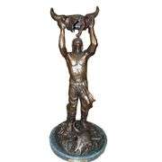 Frederic Remington's Man with Buffalo Skull