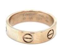 14kt White gold love band