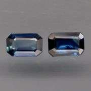 Heated only! 1.12ct navy blue pair of Australian Sapphires!