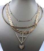 Group lot of 5 Vintage 925 sterling silver necklaces