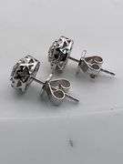 CERTIFIED 18K WHITE GOLD DIAMOND STUDS