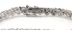 925 Sterling silver cubic zirconia tennis bracelet