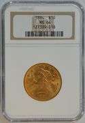 Nearly Gem BU 1894 $10 Liberty Gold Piece. NGC MS64