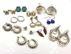 Group lot of Vintage 925 sterling silver earrings