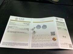 CERTIFIED 18K WHITE GOLD DIAMOND STUDS