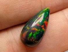 Intense flashing 3.74ct honey comb pattern Black Opal!