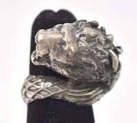 Lion Wrap Ring in Sterling Silver