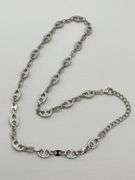 925 Sterling Silver Gucci Inspired Alternative Crystal Link Chain