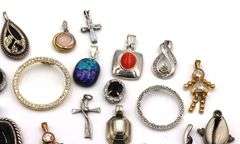 Vintage 925 sterling silver group lot of charms pendants