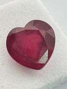 CERTIFIED NATURAL RUBY 2.64 CARAT HEART SHAPE.