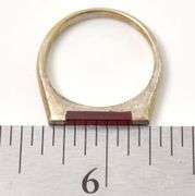 Red Gemstone Ring in Sterling Silver