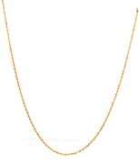14kt Yellow gold rope chain necklace