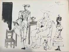 Pablo Picasso Toro "Bullfighter" Lithograph from 1960 Portfolio