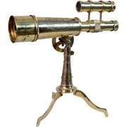 Brass Desktop Telescope with Tripod