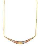 Estate 14K Tri-Color Gold Necklace & Bracelet Suite