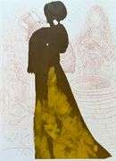 Highly Collectible and Rare Salvador Dali Original Lithograph from the 'Biblia Sacra' Suite